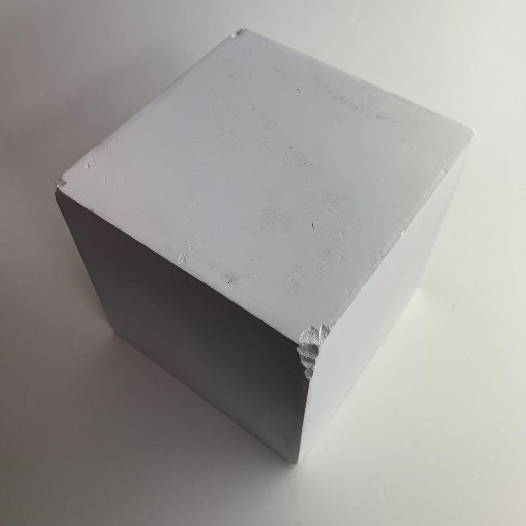 石膏デッサンモチーフ3点セット 立方体、円柱、球体