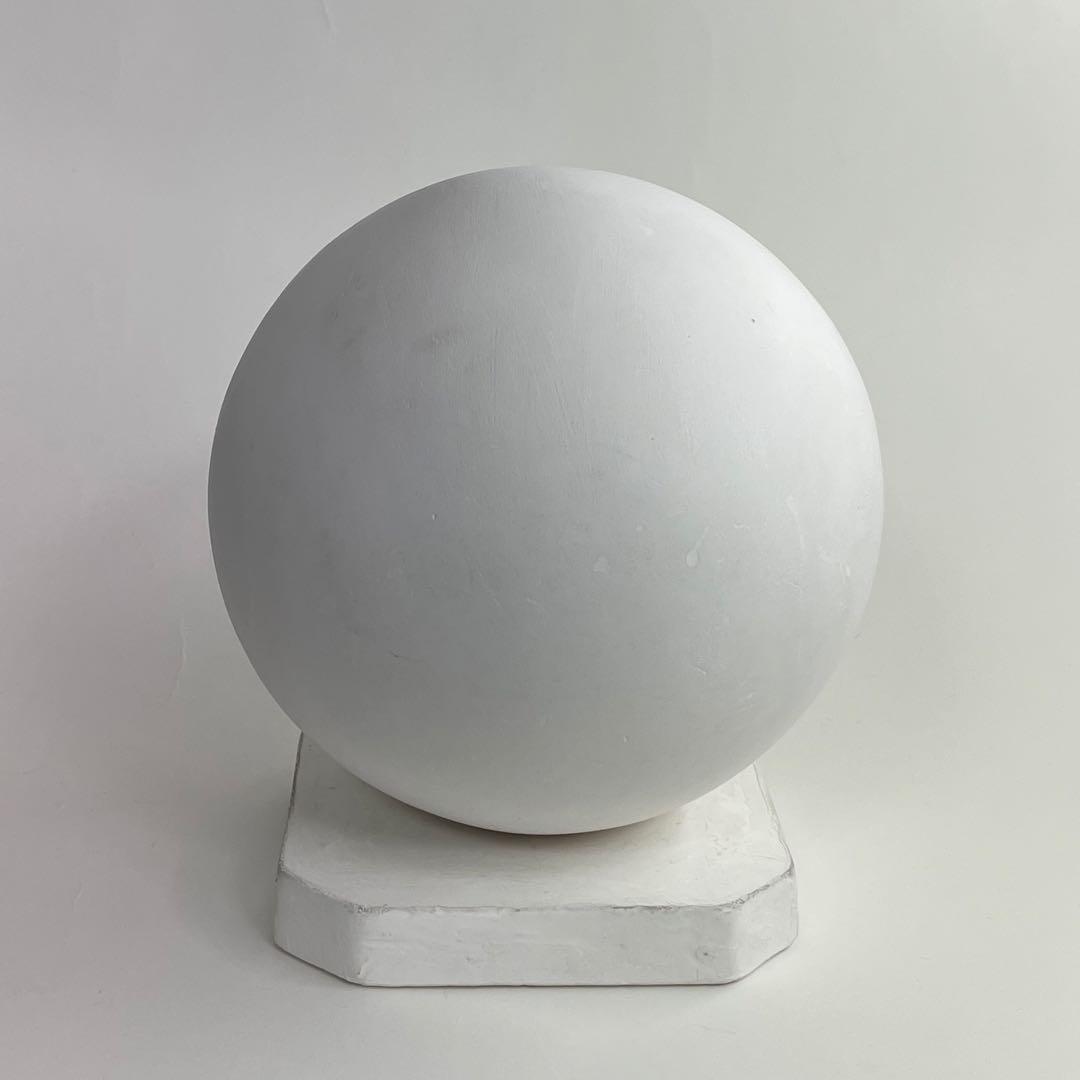 石膏デッサンモチーフ3点セット 立方体、円柱、球体