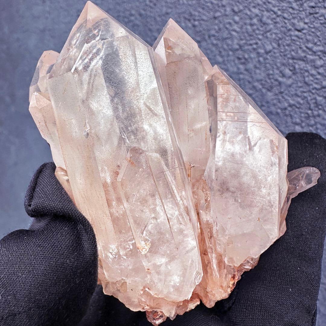 希少❗️高透明度❗️超綺麗♡超強いパワー ピンクヒマラヤ クラスター天然石A1605