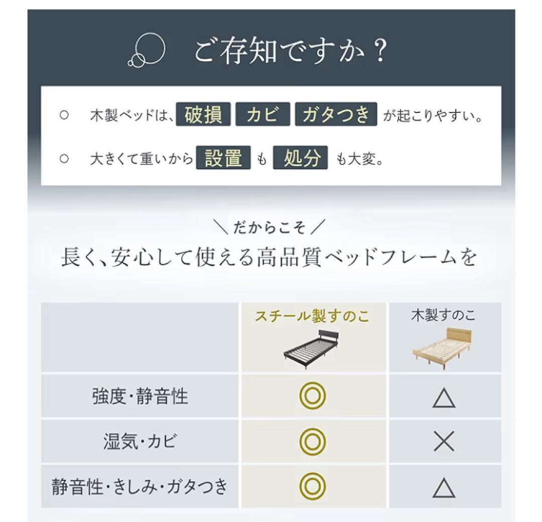 【新品、未使用品】　高品質 ベッドフレーム　シングル