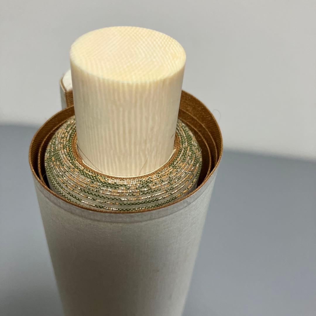 【美品】風格ただよう風光日彩 掛軸 象牙様軸先