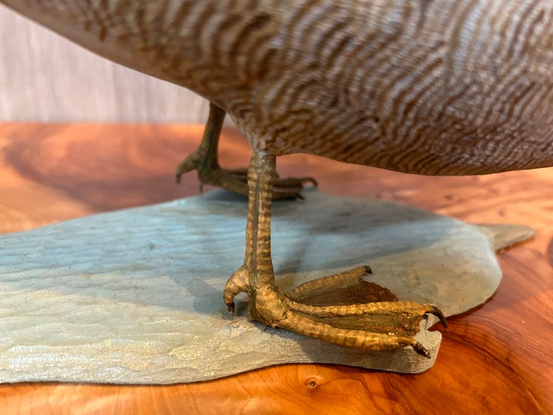 バードカービング　ヨシガモ　鴨　野鳥　（複数購入お値引き可）