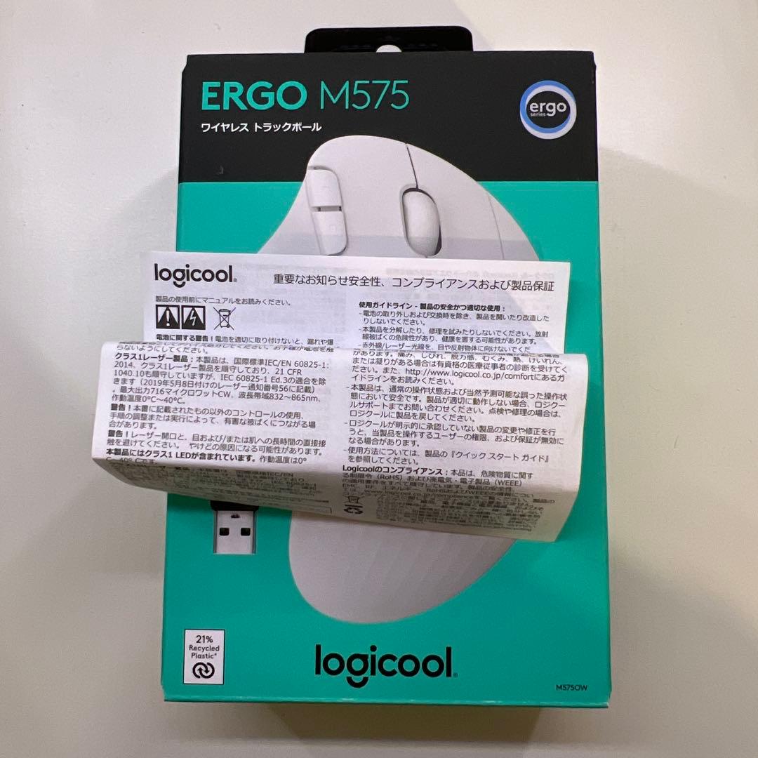 ロジクールトラックボールマウス オフホワイト ERGO M575