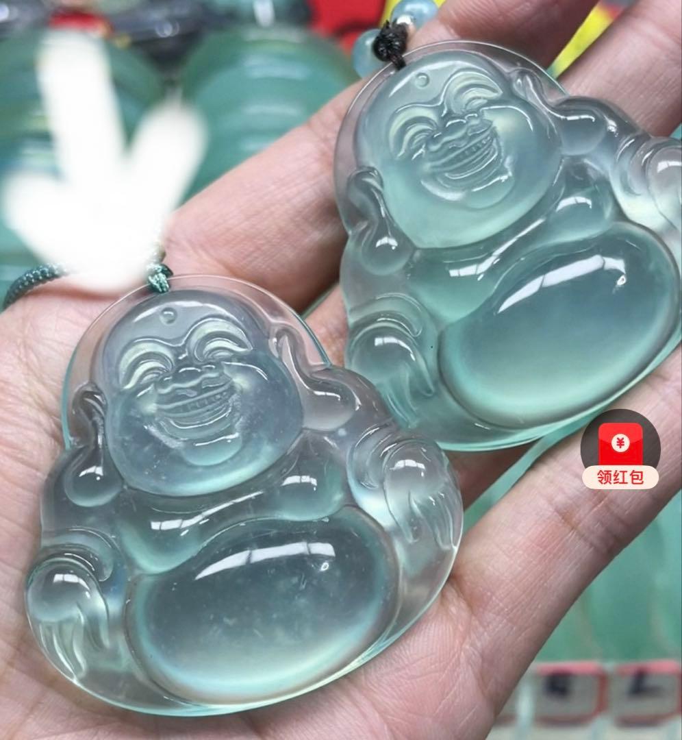 翡翠軟玉ネフライト 中国四大名玉岫玉天青冻[超高級品]