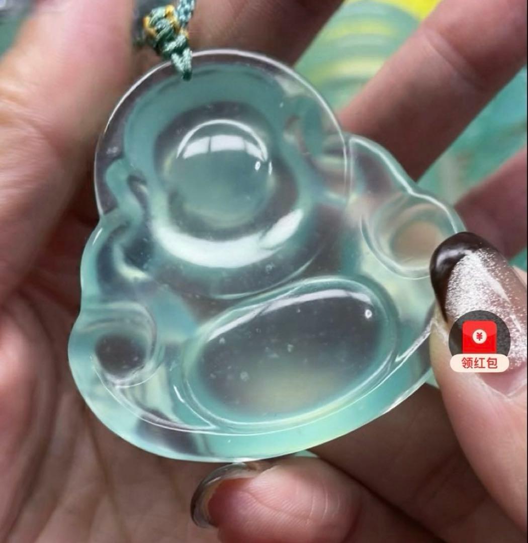 翡翠軟玉ネフライト 中国四大名玉岫玉天青冻[超高級品]