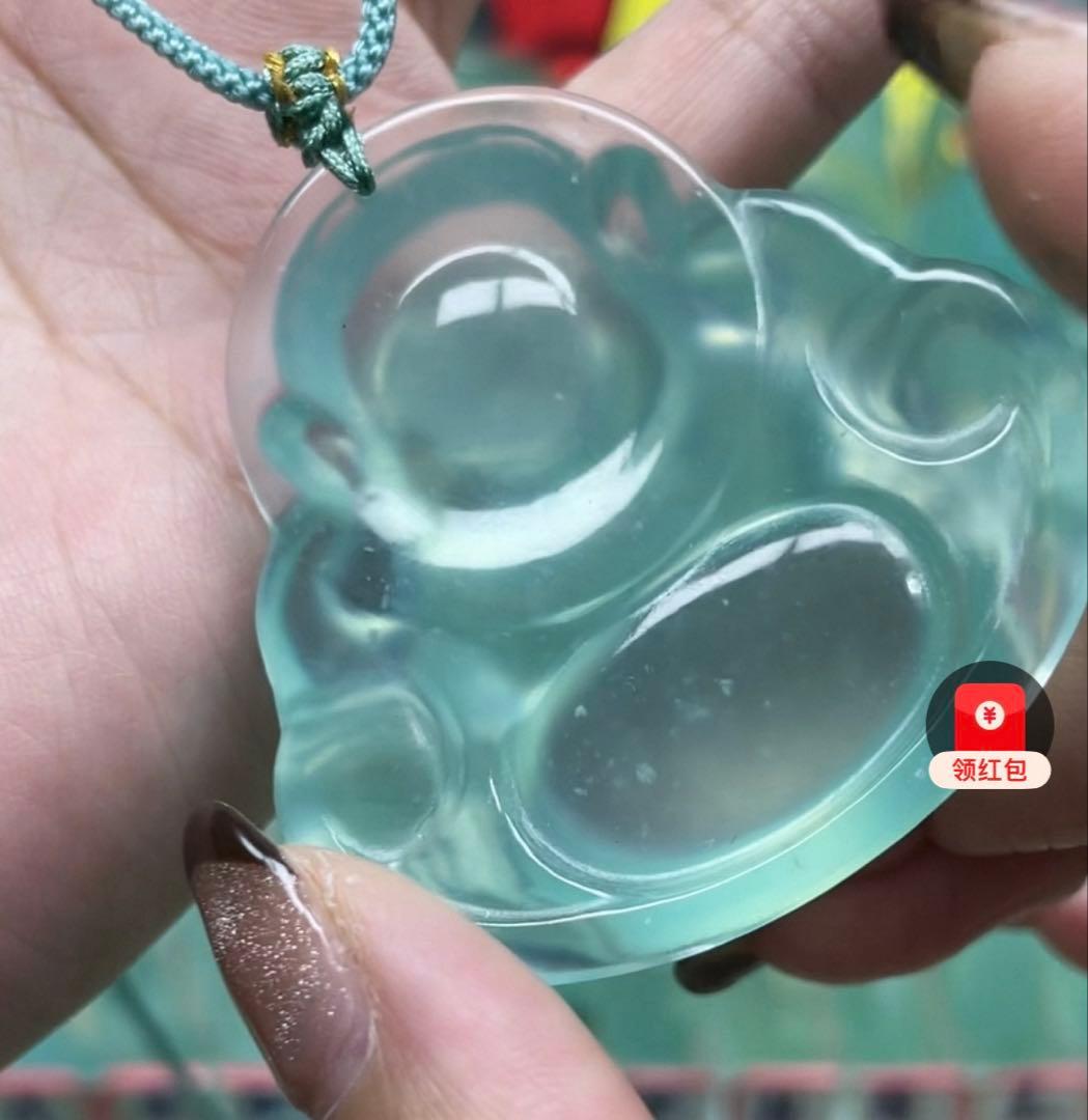 翡翠軟玉ネフライト 中国四大名玉岫玉天青冻[超高級品]