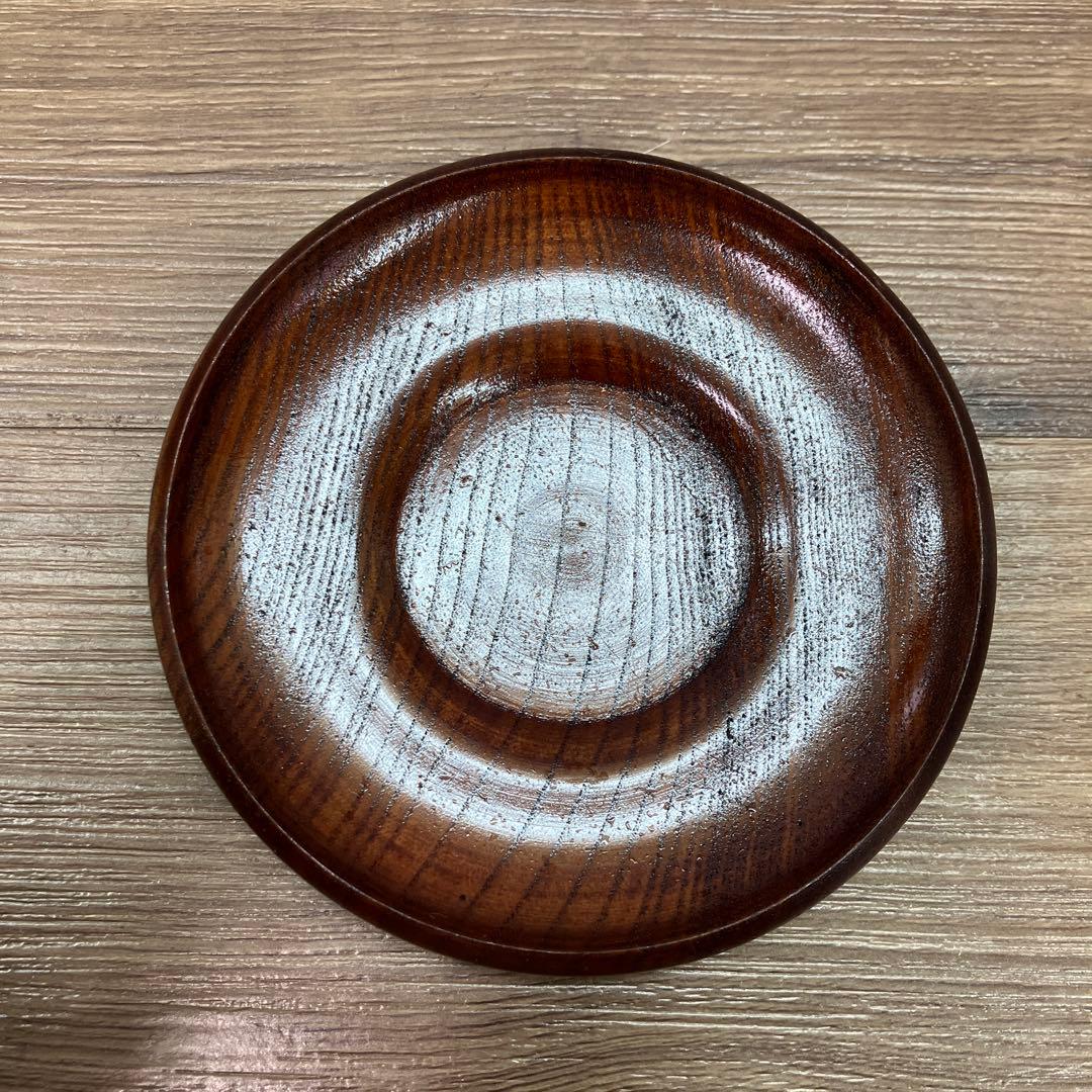 E-1 昭和レトロ 美品 SEIBI 天然木 サラダボウル 茶托 6客セット