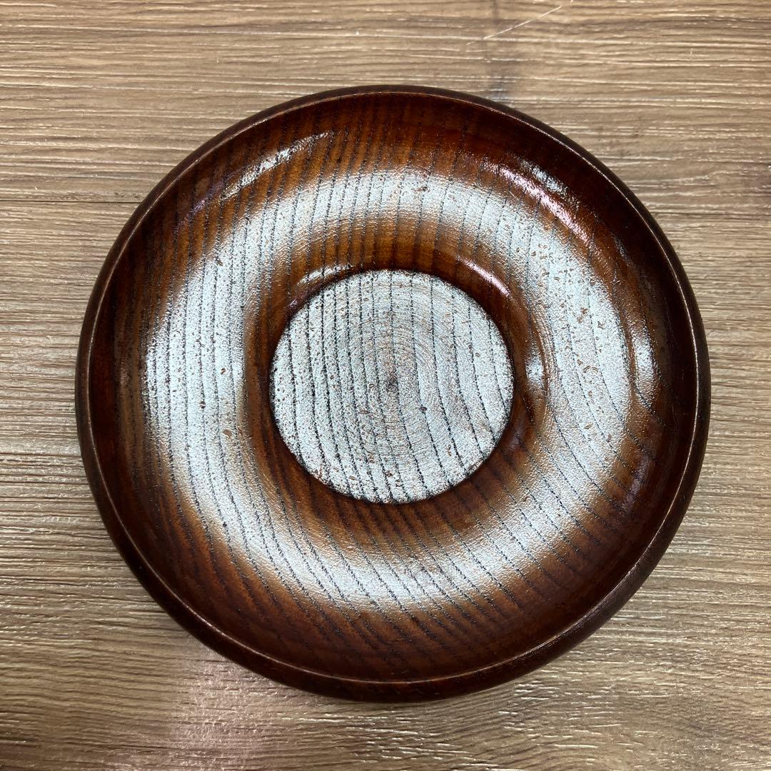 E-1 昭和レトロ 美品 SEIBI 天然木 サラダボウル 茶托 6客セット