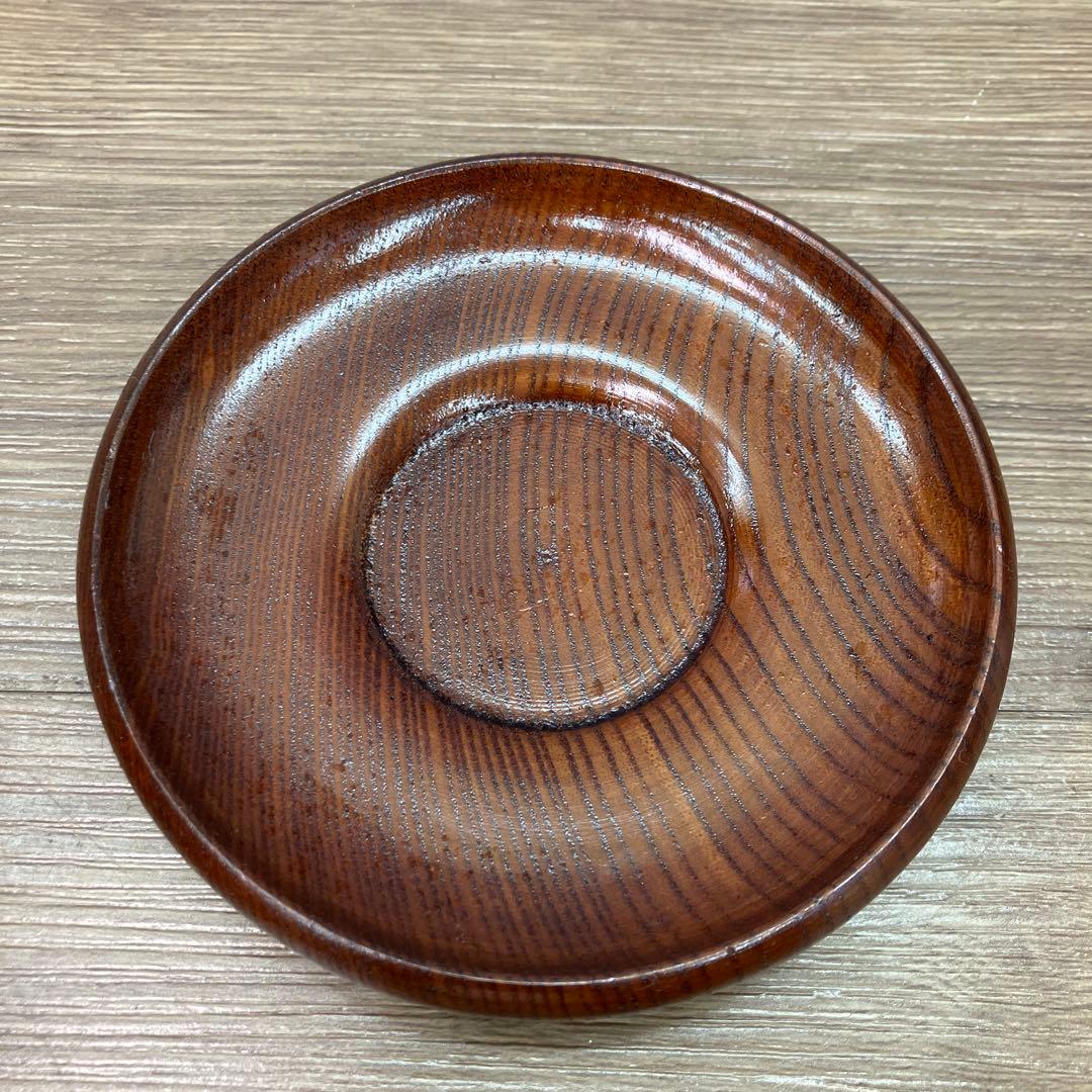 E-1 昭和レトロ 美品 SEIBI 天然木 サラダボウル 茶托 6客セット