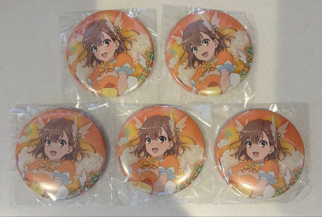 くじ引き堂　とある科学の超電磁砲　御坂美琴　缶バッジ