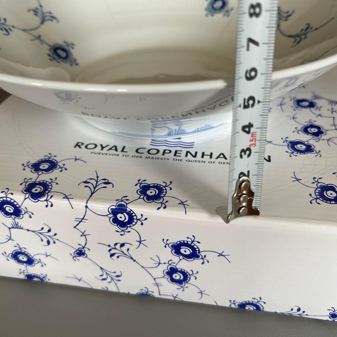   ブルーフラワー皿 直径25センチ　新品未使用