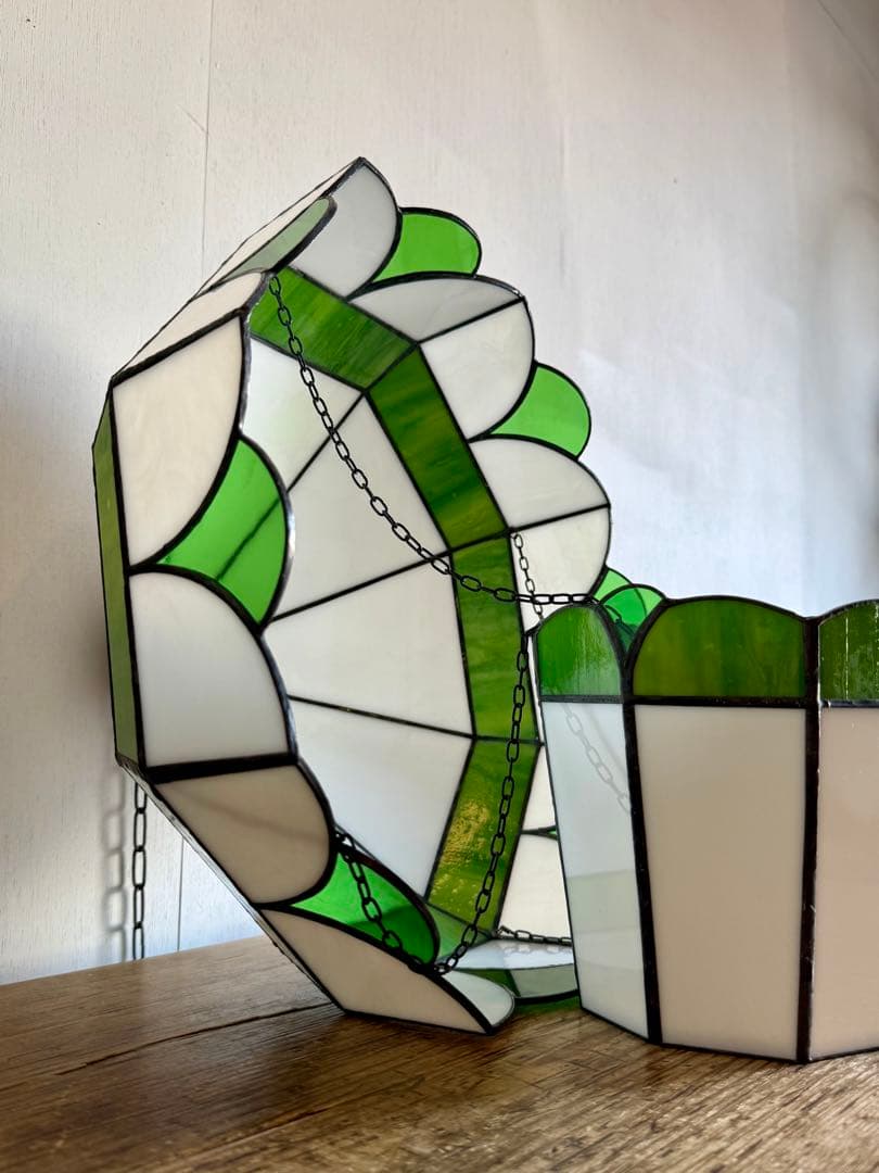 気球 デザイン ステンドグラス フラワーポット