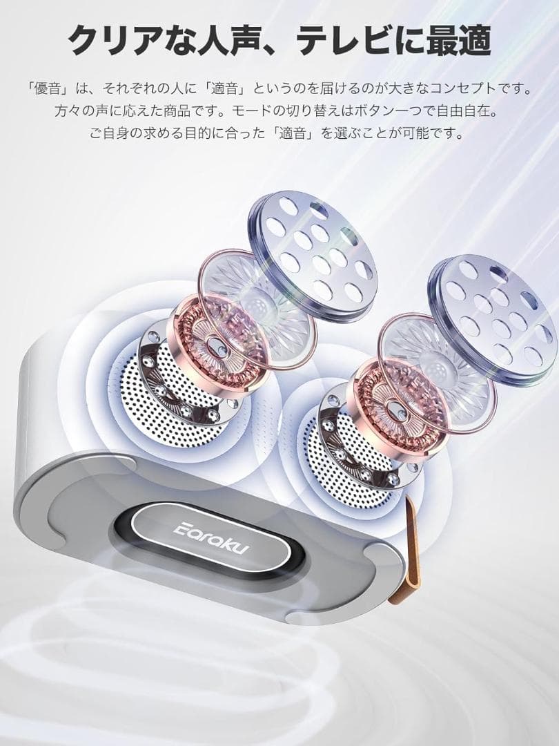 【新品】手元スピーカー テレビ用 スピーカー ワイヤレス 快眠音楽内蔵 ギフト