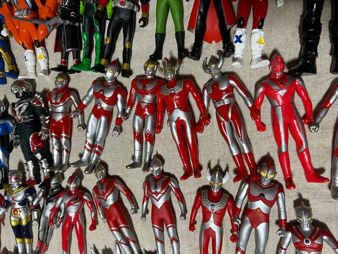 ウルトラマン　ウルトラ怪獣　仮面ライダー　ビッグソフビ　まとめ112体