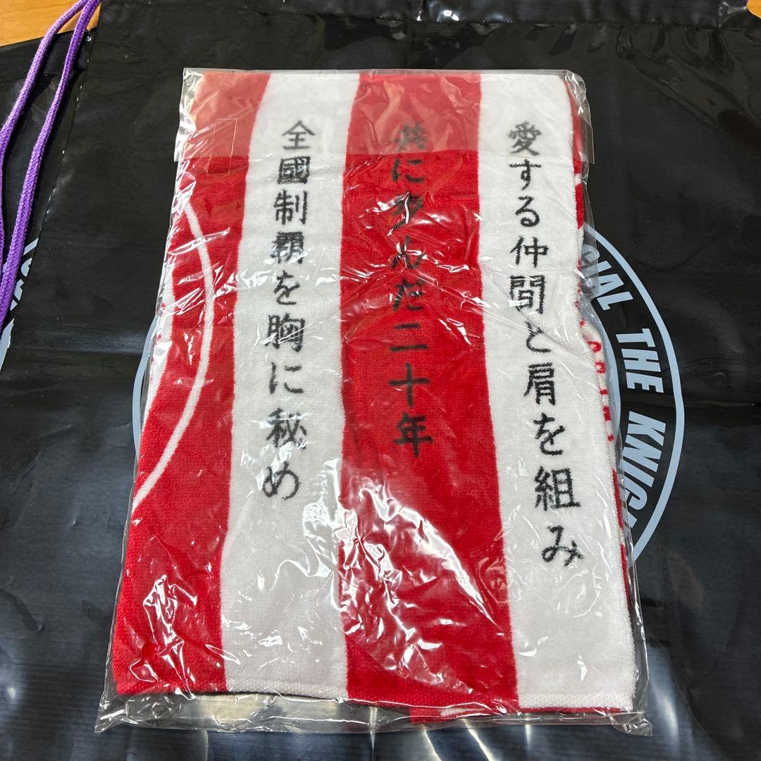 希少　激レア　氣志團 公式グッズミニタオル赤白タオル/缶バッジ/バッグ4点SET