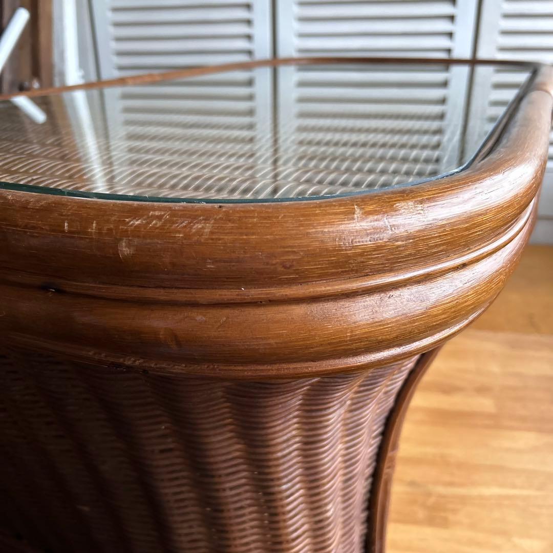 ラタン　籐　センターテーブル　ローテーブル　テーブル