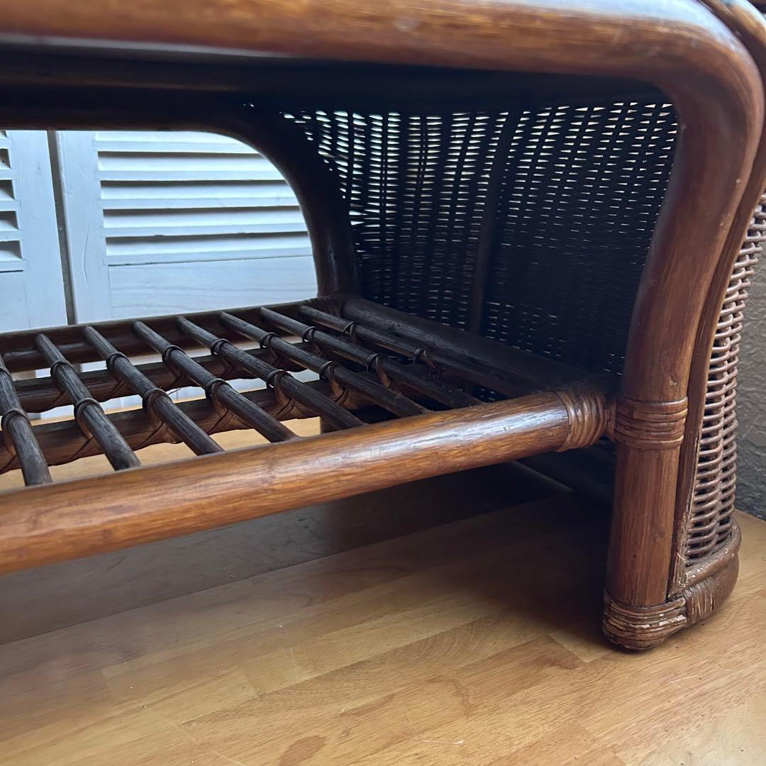 ラタン　籐　センターテーブル　ローテーブル　テーブル