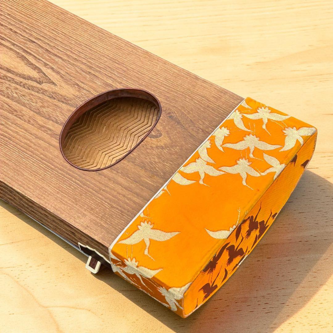 安心配送✨極上美杢 十三弦琴 180cm 刳甲造 綾杉彫 松山銘 高級蒔絵入