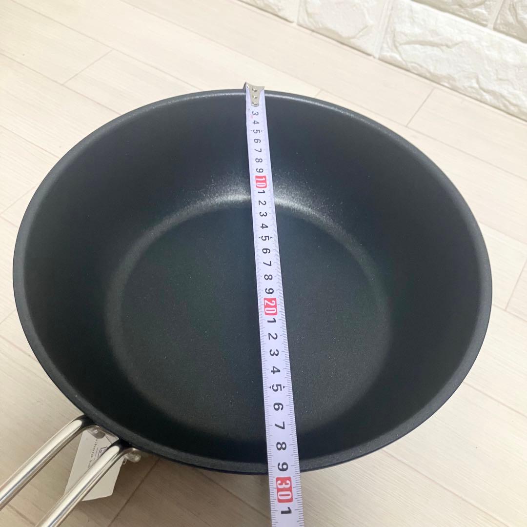 【未使用】28cm/Kurihara harumi ヨシカワIH対応型フライパン