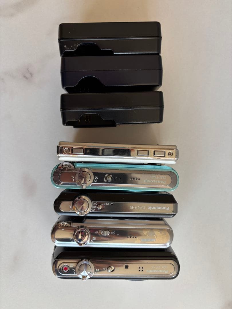 Panasonic LUMIX Veriteデジカメ 5台 充電器3個 ジャンク