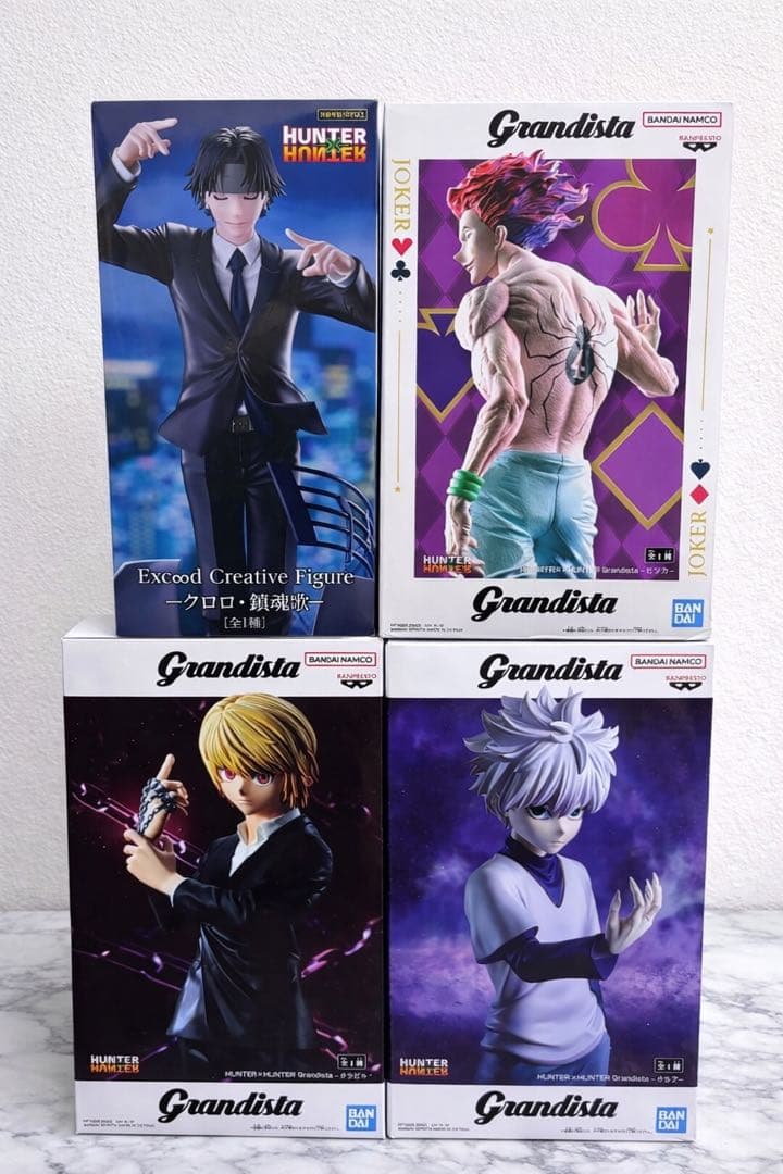 【新品】ハンターハンター　キルア ヒソカ クロロ クラピカ フィギュア