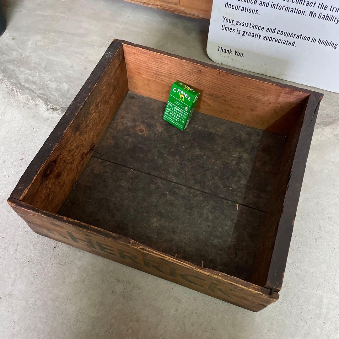 HERRICK vintage wooden box ヴィンテージ 木箱