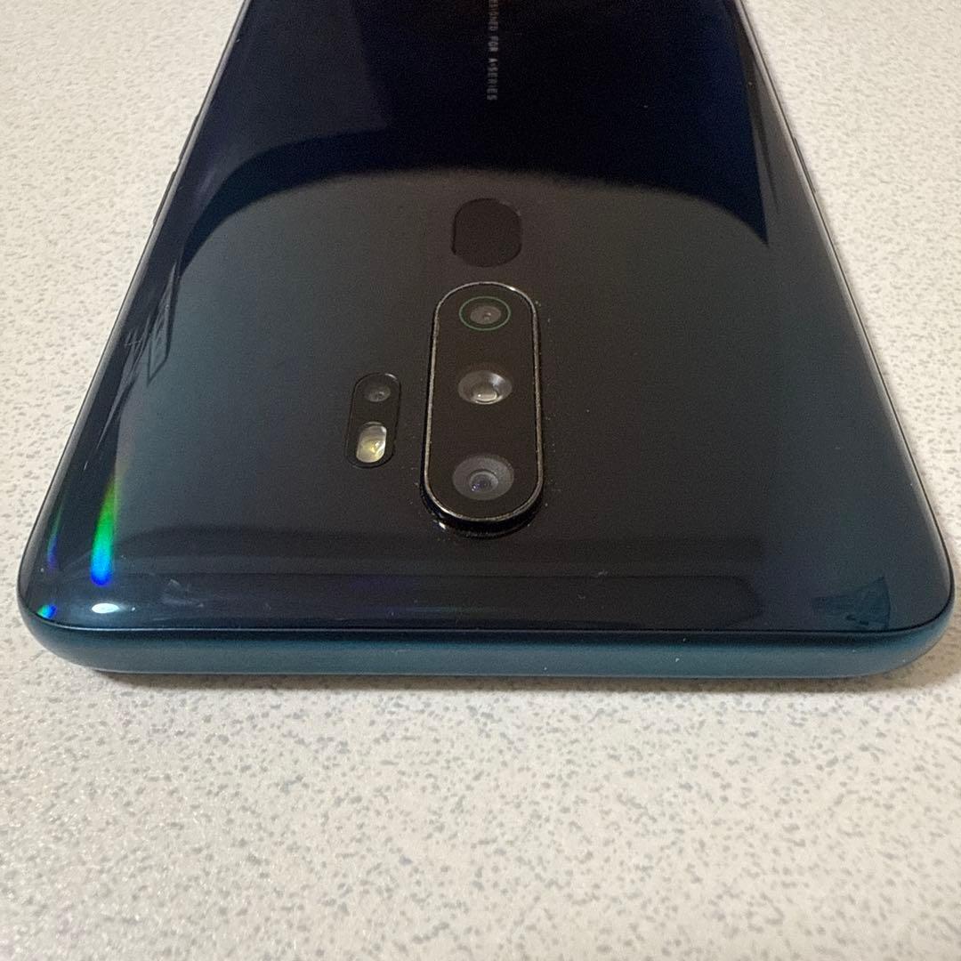 Oppo A5 2020 本体 ブルー デュアルカメラ