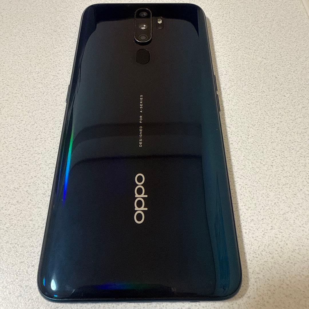 Oppo A5 2020 本体 ブルー デュアルカメラ