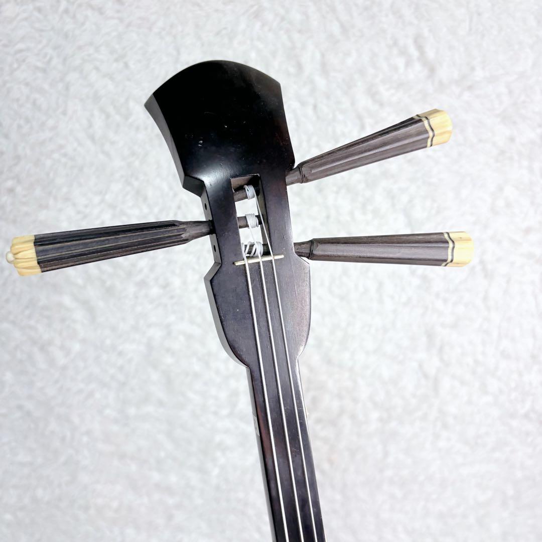 沖縄三線 蛇柄 本革風 ケース付 和楽器 民族楽器