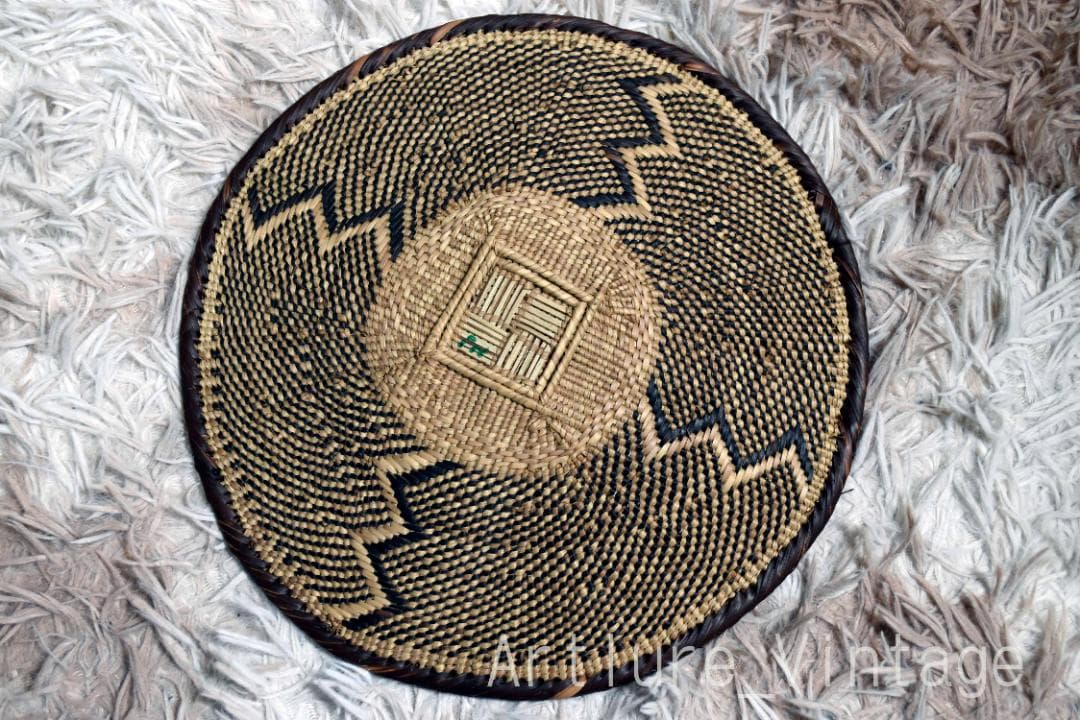 ジンバブエのバスケット ウォールデコレーション( y2338-431)バスケット