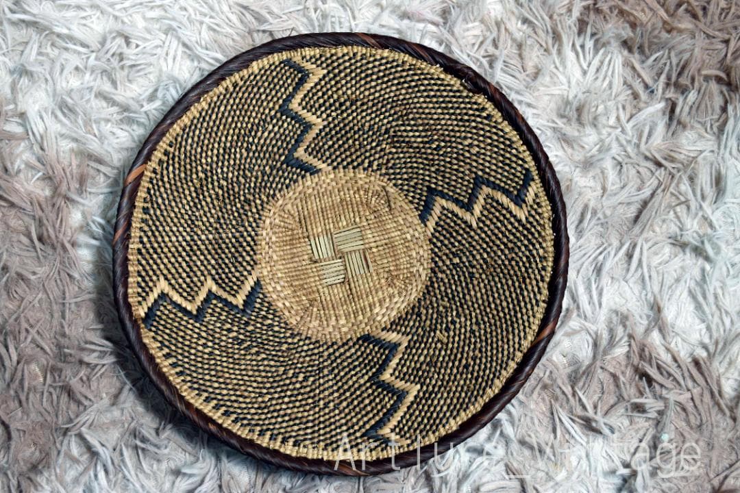 ジンバブエのバスケット ウォールデコレーション( y2338-431)バスケット