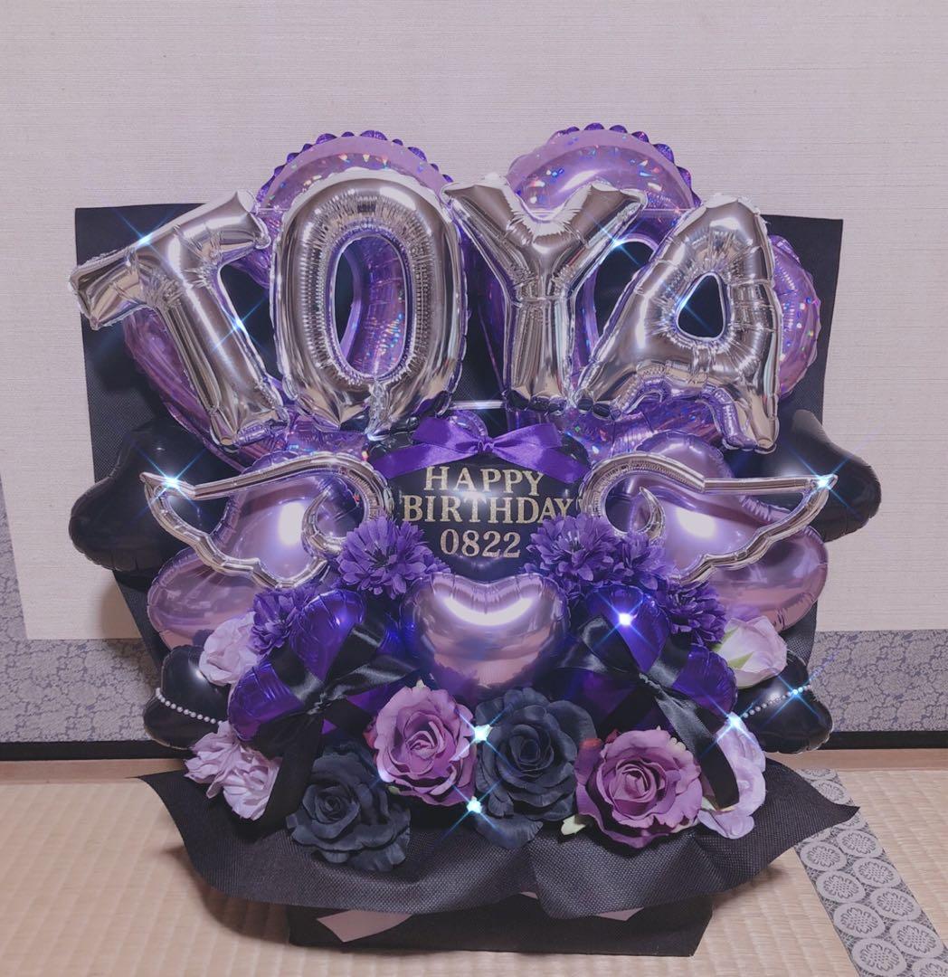 バルーンギフト　バルーンアレンジ  生誕祭　卓フラ　フラスタ　推し