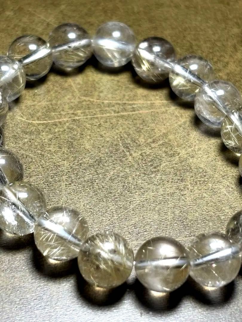 シルバーゴールドルチル　ブレスレット10.2㎜（新品未使用）金運最強　ヴィーナス