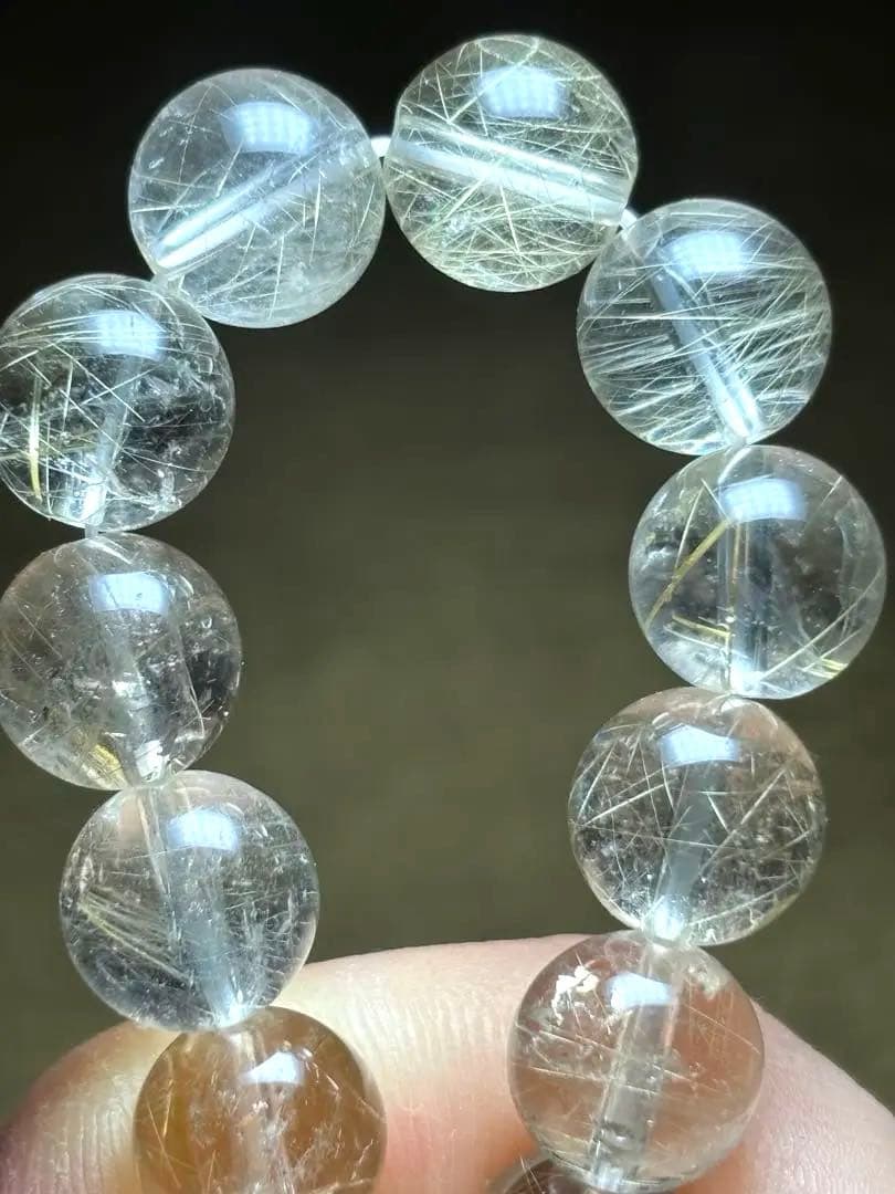 シルバーゴールドルチル　ブレスレット10.2㎜（新品未使用）金運最強　ヴィーナス