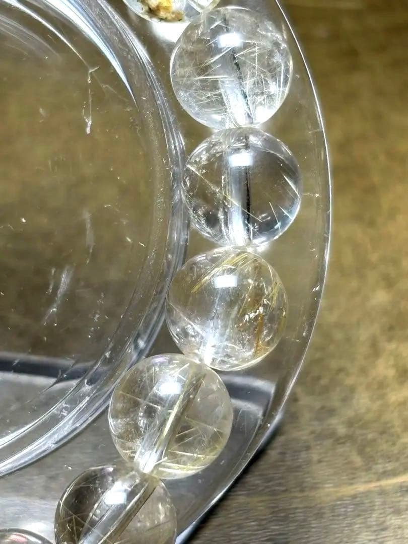 シルバーゴールドルチル　ブレスレット10.2㎜（新品未使用）金運最強　ヴィーナス