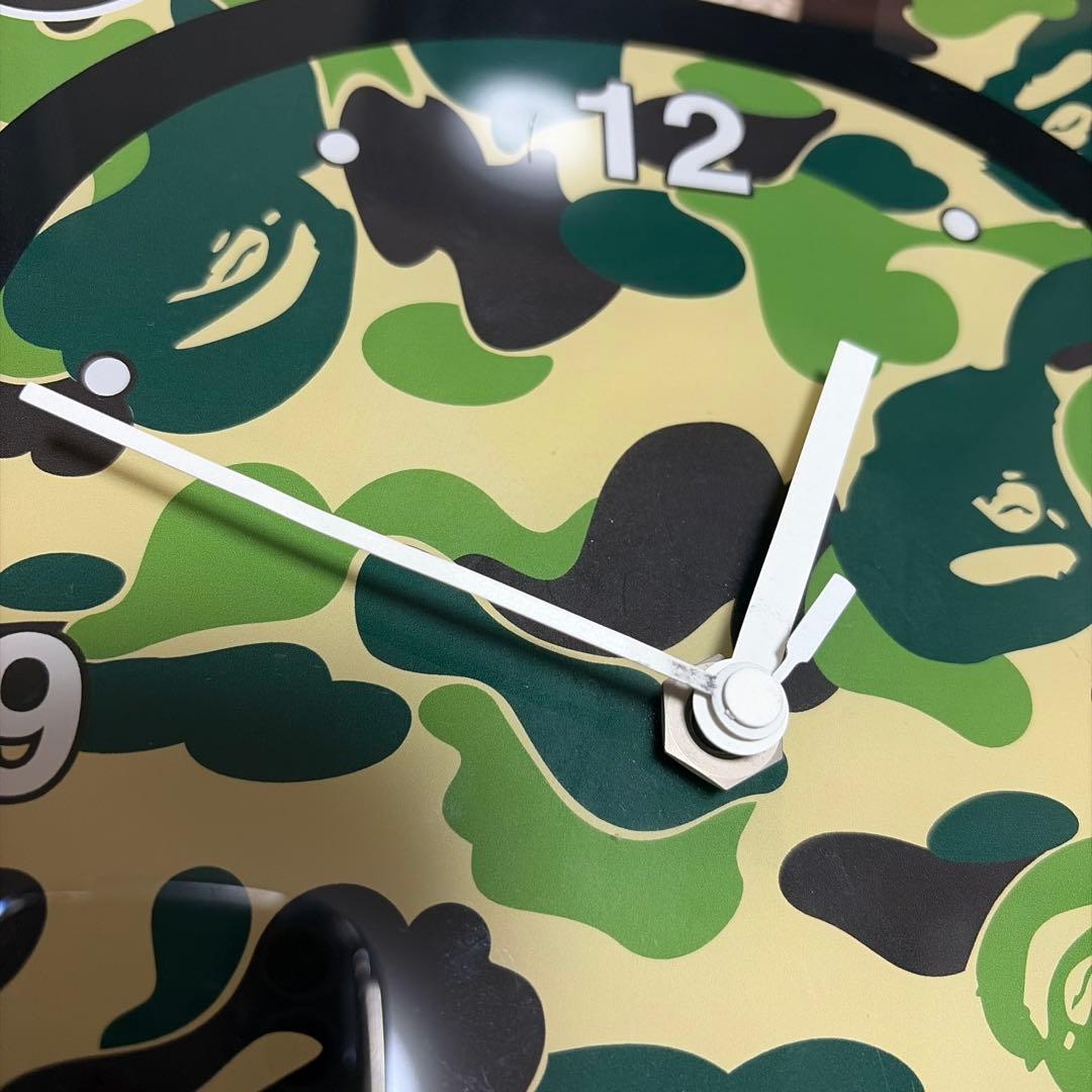 ABATHINGAPE BAPE MN BE@R 壁掛け時計　時計　カモ柄
