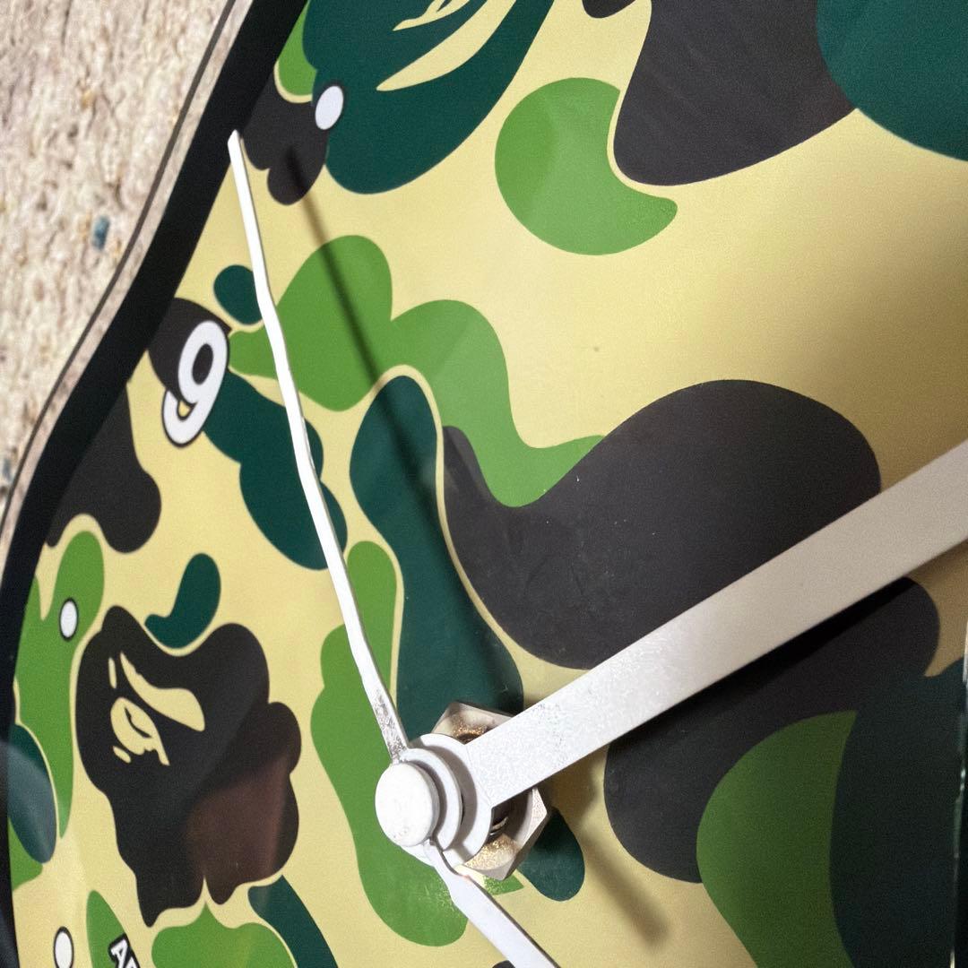 ABATHINGAPE BAPE MN BE@R 壁掛け時計　時計　カモ柄
