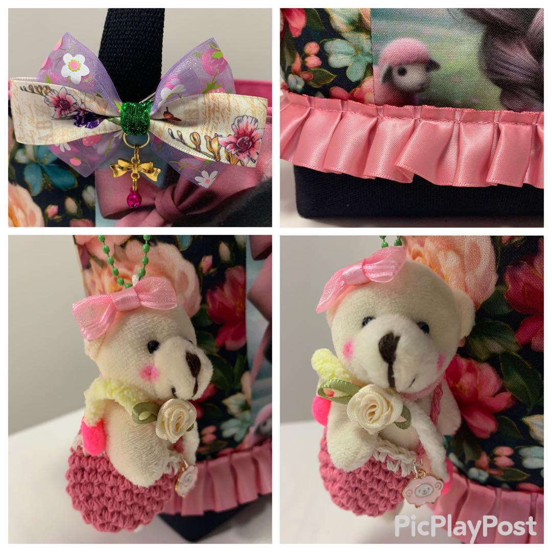 【確認用】ハンドメイド　宮殿レディ　両サイドポケットボックス型トートバック