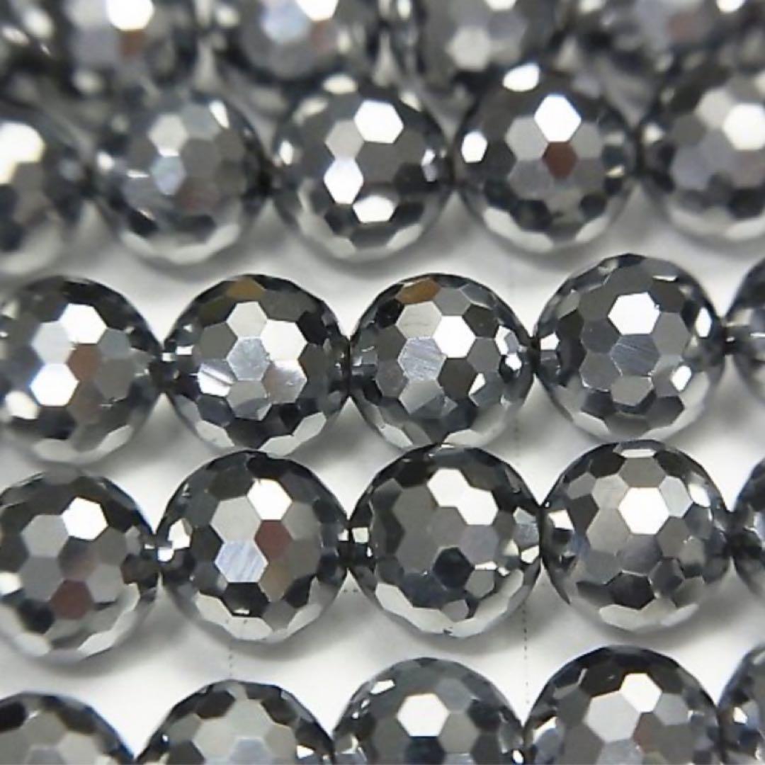 テラヘルツ128面カット10mmネックレス60cm＋アジャスター5cm氷溶けます