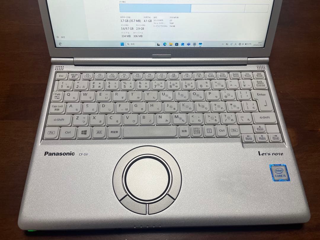 Panasonic CF-SV8KM5VS レッツノート 8GB 128GB