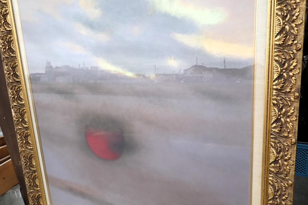 署名・落款あり 淡照 司波作 東京藝術大学大学院修了 油彩画 大作 額装