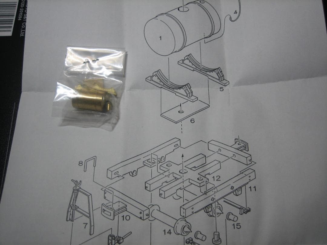 HOナロー／モデルワーゲン／木曽森林／丸型タンク車キット／真鍮精密／未組立