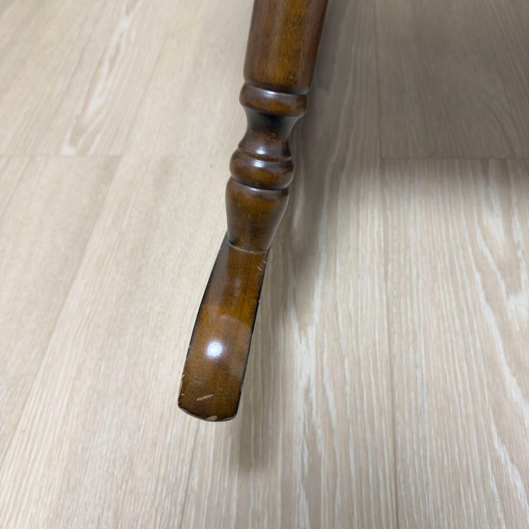 不二貿易 木製ロッキングチェア バリー 肘掛け付 彫刻 1脚