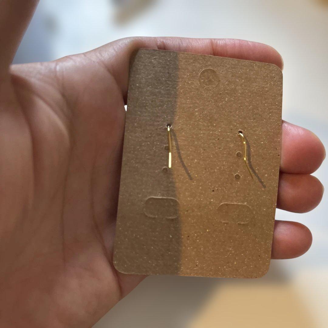 アメジストのピアスたん！３つついてる！綺麗！