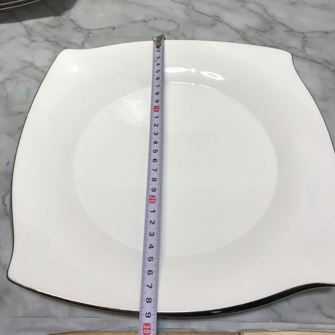 ナルミ　NARUMI フォルテ プラチナ スクエアサービスプレート　10枚セット