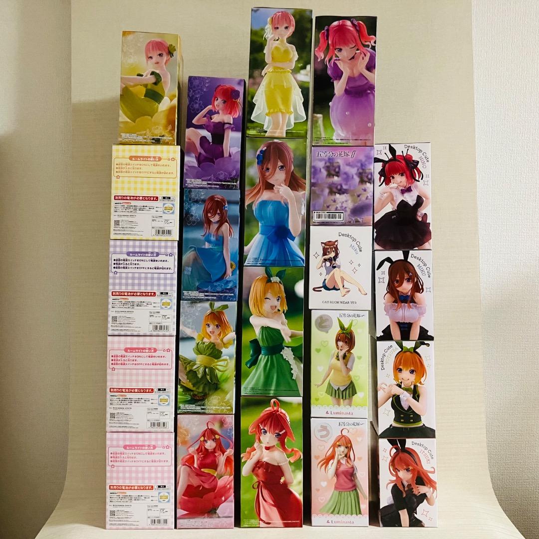 五等分の花嫁　プライズフィギュア　ルームライト など　23点セット