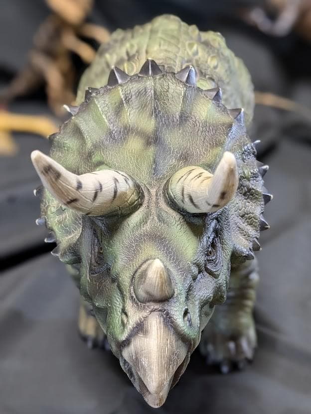 特大ティラノサウルスレックス他ジュラシックパーク（ツクダホビー）ソフビ４体セット