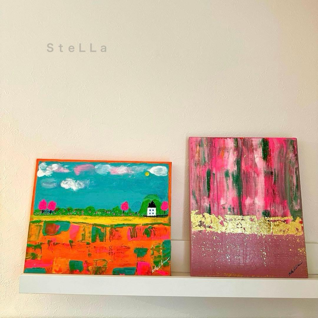 現代アート 北欧アート おしゃれ 抽象画 カラフル ポップ モダン 絵画 絵