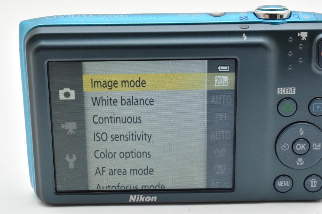 動作品 ニコン Nikon COOLPIX S3500 ブルー ＃A171