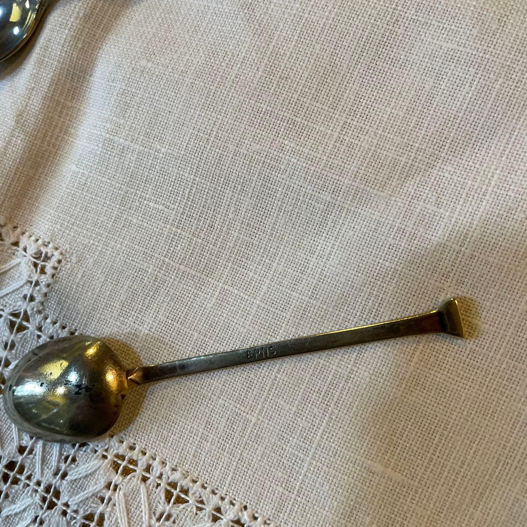 541シルバー金属製スプーン3本セット.イギリス、フランス